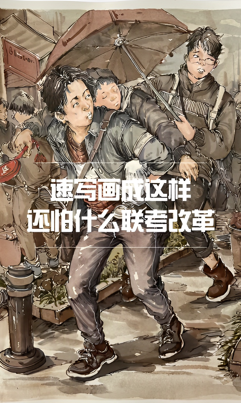速寫畫成這樣，還怕什么聯(lián)考改革？